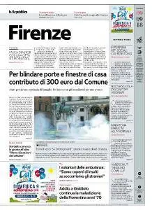 la Repubblica Firenze - 9 Settembre 2018