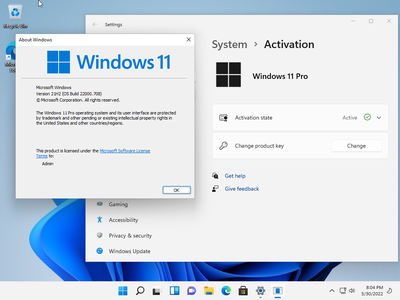 Windows 11 Pro/Enterprise Build 22000.708 (No TPM Required) With Office 2021 Pro Plus Preactivated