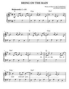 Bring On The Rain - Jo Dee Messina, Tim McGraw (Easy Piano)