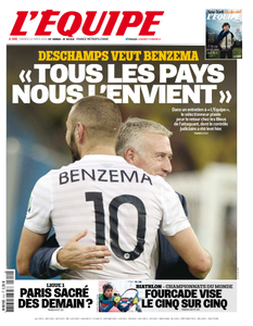 L'Equipe du Samedi 12 Mars 2016