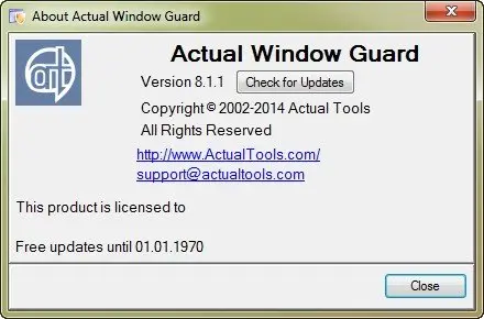 Actual Window Guard 8.1.1