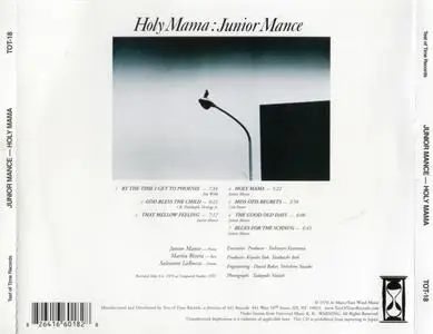 Junior Mance - Holy Mama (1976) {Test Of Time TOT-18 rel 2008}