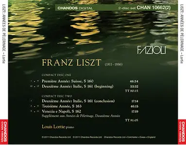 Louis Lortie plays Liszt - The Complete Annees De Pelerinage (2011) [Official Digital Download 24bit/96kHz]