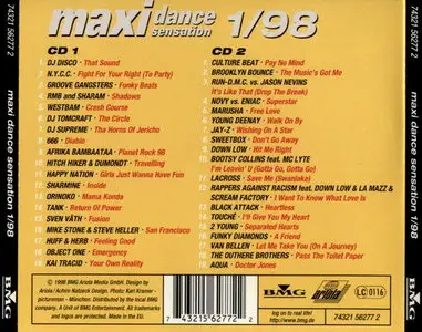 V.A. - Maxi Dance Sensation 1 (1998) [2 CD]