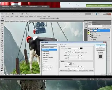 Atelier créatif avec Photoshop : Vaches volantes