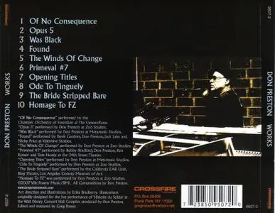 Don Preston - Works (2007) {Crossfire Publications 9507-2} (Frank Zappa related)