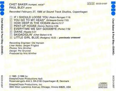 Chet Baker & Paul Bley - Diane (1985) {SteepleChase SCCD-31207}