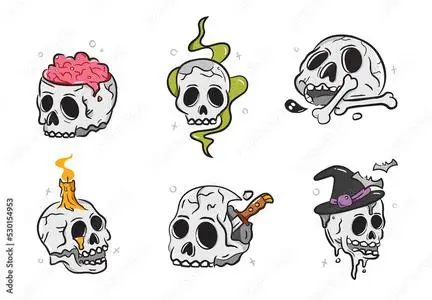 Halloween Skulls 530154953