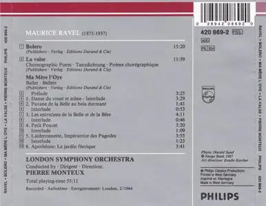 Ravel - Bolero; Ma Mère L'Oye; La Valse - London Symphony Orchestra, Pierre Monteux (1987)