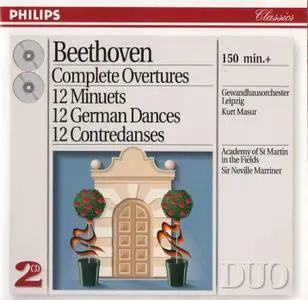 Kurt Masur, Sir Neville Marriner - Beethoven: Overtures, Minuets, Danses (1994)