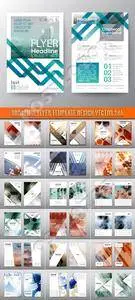 Brochure flyer template design vector 246