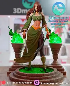 Talia Al Ghul Render - 3Dmoonn