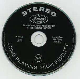 Sarah Vaughan - After Hours At The London House (1959) [Remastered 2005]