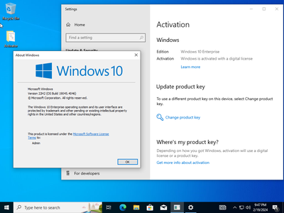 Windows 10 Enterprise 22H2 build 19045.4046 With Office 2021 Pro Plus Multilingual (x64) Preactivated February2024