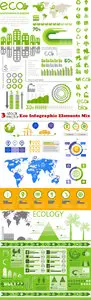 Vectors - Eco Infographic Elements Mix