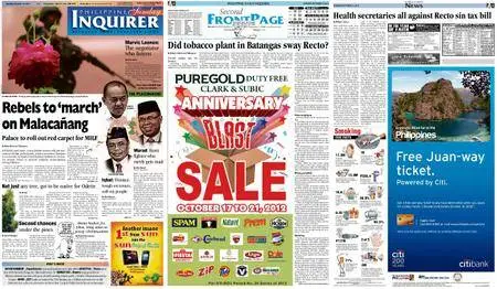 Philippine Daily Inquirer – October 14, 2012