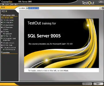 70-431 – SQL Server 2005 Certification Suite from TestOut