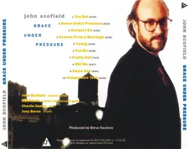 John Scofield - Grace Under Pressure (1992) {CDP 7 98167-2}