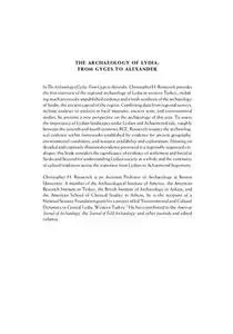The Archaeology of Lydia: from Gyges to Alexander