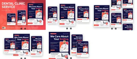 EE - Dental Clinic Service Flyer Set 3J8AYMA