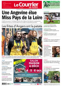 Le Courrier de l'Ouest Angers - 30 Septembre 2024
