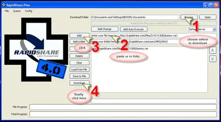 Rapidshare Plus 4.0 - RS Download Manager for Free Users