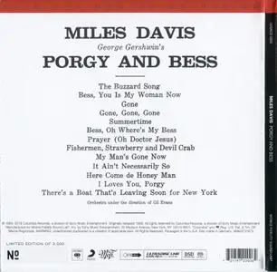 Miles Davis - Porgy And Bess (1958) {2019, Hybrid SACD, Limited Edition, Remastered} Audio CD Layer