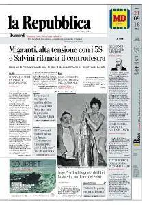 la Repubblica - 21 Settembre 2018