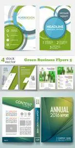 Vectors - Green Business Flyers 5