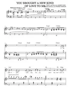 You Brought A New Kind Of Love To Me - Chet Baker, Frank Sinatra (Piano Vocal)