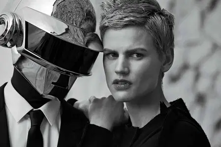 Saskia de Brauw & Daft Punk by Peter Lindbergh for M Le Monde #116 December 2013