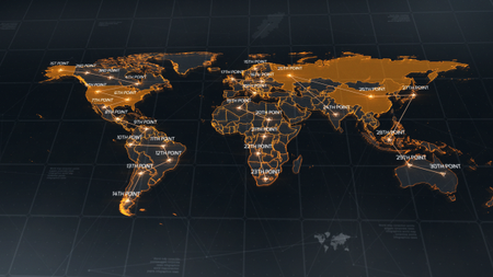 World Map - Project for After Effects (VideoHive)