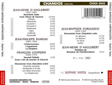Sophie Yates - French Baroque Harpsichord: D'Anglebert, Rameau, Couperin, Forqueray (1993)
