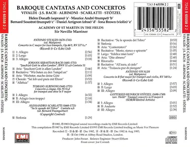 Neville Marriner, Academy of St Martin in the Fields - Baroque Cantatas and Concertos (1995)