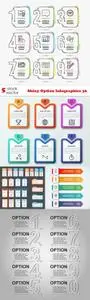 Vectors - Shiny Option Infographics 36