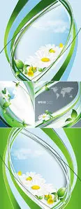 Abstract Natural Backgrounds Vector