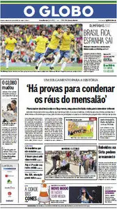 Jornal O Globo - 30 de julho de 2012 - Segunda