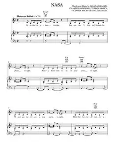 Nasa - Ariana Grande (Piano-Vocal-Guitar)