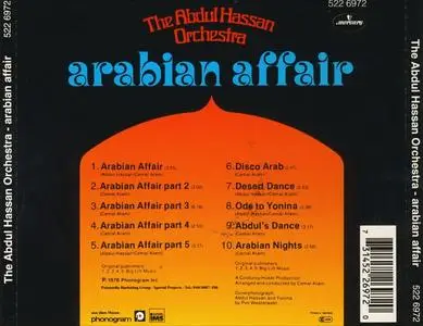 The Abdul Hassan Orchestra - Arabian Affair (1978) {1994 Mercury/Phonogram Germany}