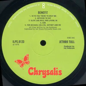 Jethro Tull - Benefit (Chrysalis 1970) 24-bit/96kHz Vinyl Rip.