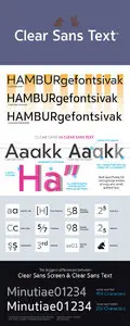 Clear Sans Text Font