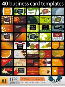 40 Colorful Business Cards