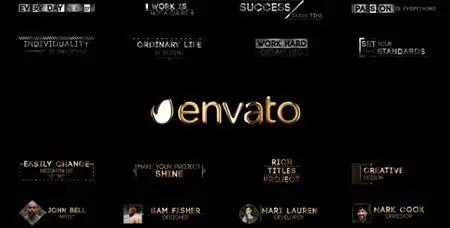 Corporate Golden Titles V.3 - Project for After Effects (VideoHive)