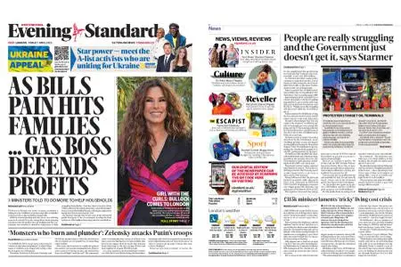 London Evening Standard – April 01, 2022