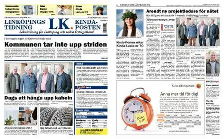 Linköpings Tidning & Kinda-Posten – 21 oktober 2017