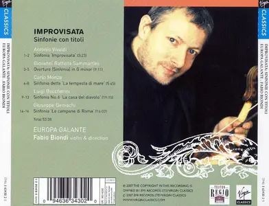 Fabio Biondi, Europa Galante - Improvisata: Sinfonie con titoli (2007)