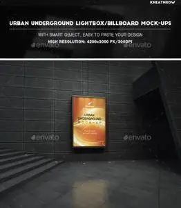 GraphicRiver - Urban Underground Lightbox / Billboard Mock-Ups