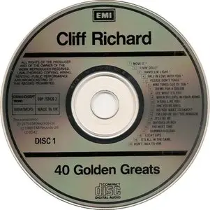 Cliff Richard - 40 Golden Greats (1979) [Reissue 1989]