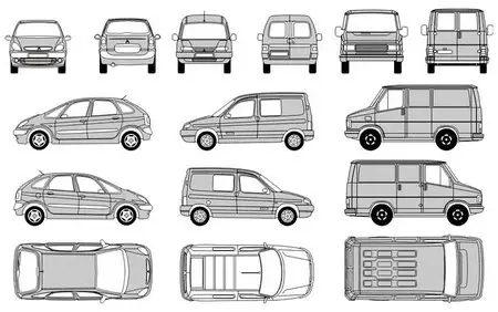 Citroen Outline in CorelDRAW
