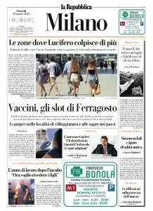 la Repubblica Milano - 12 Agosto 2021